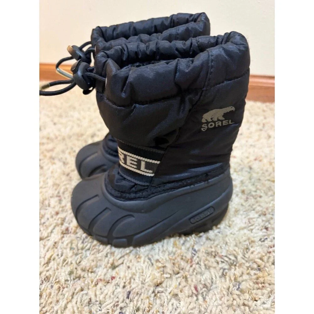 Sorel Youth Cub Kids Winter Snowboots Snow Boots Black